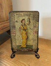 Antique c.1910 Salmon & Gluckstein Snake Charmer Empty Cigarette Tin 11 x 7.7cm