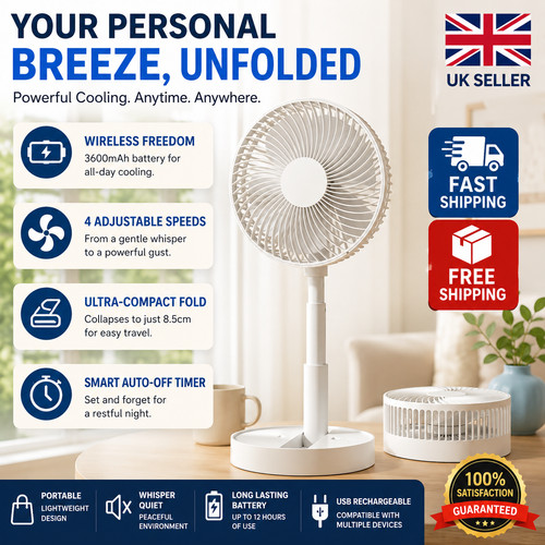 Ezcool cordless fan - cordless, new