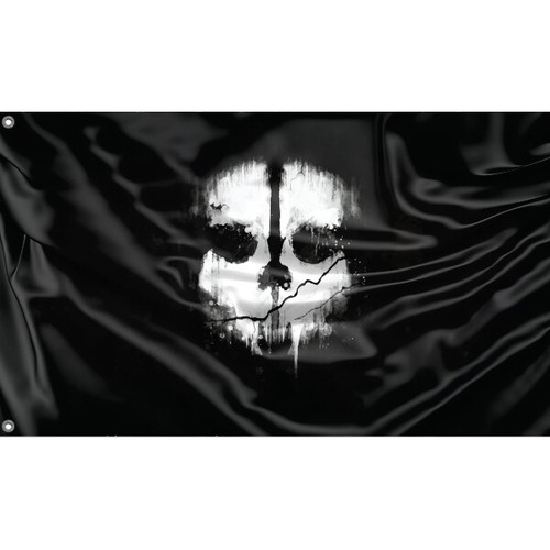 Cod ghost mask flag - mask, unique