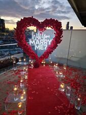 Floral Heart Flower Wall *HIRE* In London. Proposal Decor Wedding Decor
