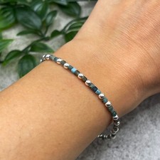 Sterling silver and APATITE