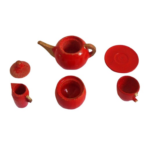 Tiny wooden tea - tea, set