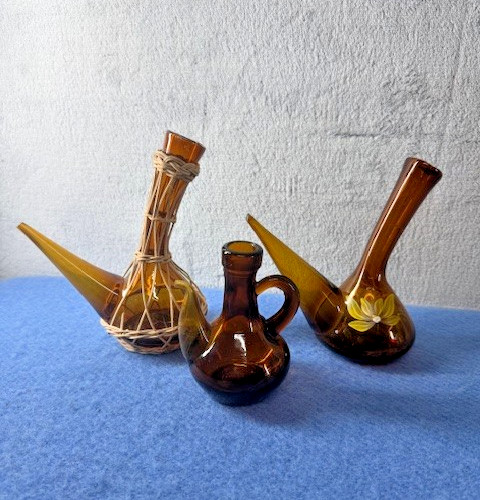 Vintage spanish amber glass - spanish,