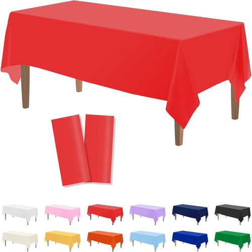 Rectangle plastic table covers - plastic,