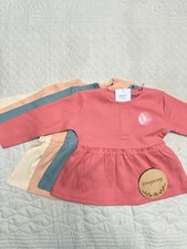 BNWT NEXT girls 4 Pack Long Sleeved Peplum Tops Size Age 12-18 Months