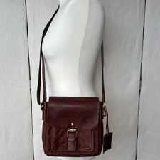 Rowallan Crossbody Bag Handbag Shoulder Leather Brown Bronco Saddle Small