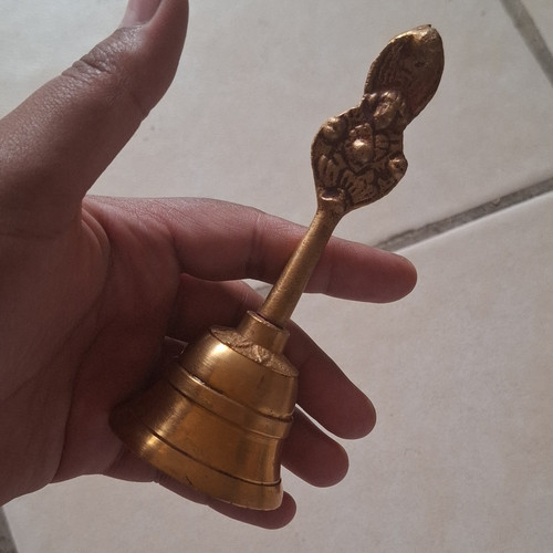 Small solid brass ganesha - solid,