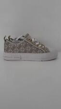 Michael Kors Evy Empire Signature Logo Women’s/Teens Sneaker Vanilla UK 3.5 #31