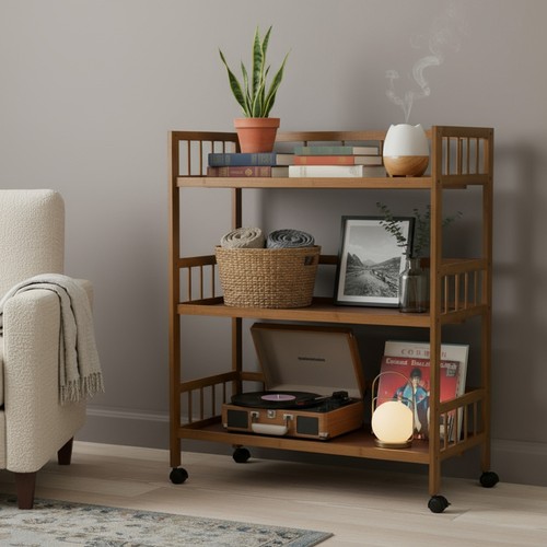 Tier rolling serving cart - 3,