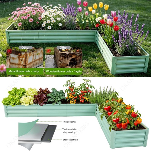 Outdoor garden metal raised - garden,