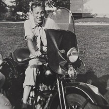 Vintage B&W Photo Snapshot