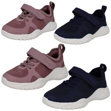 Kids Clarks Unisex Machine Washable Vegan Casual Trainers Feather Ath