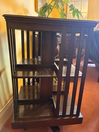 Antique revolving mahogany - antique,