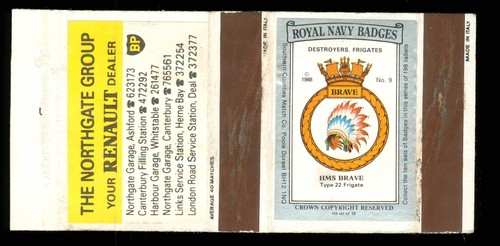 Matchbox royal navy crest - matchbox,