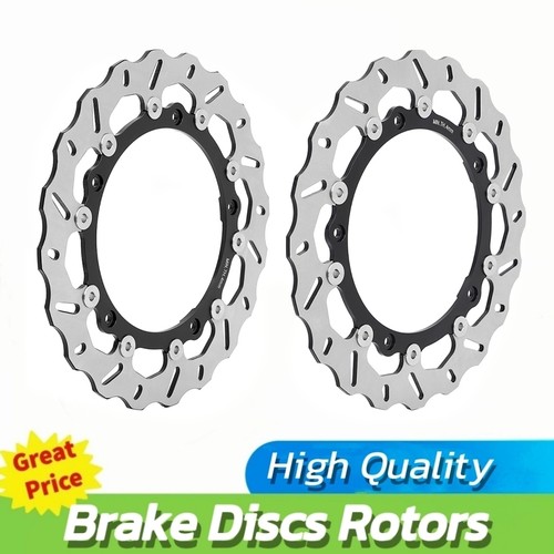 Pair wavy front - front, brake