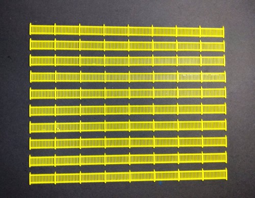 Gauge fences pieces scale - n, 10