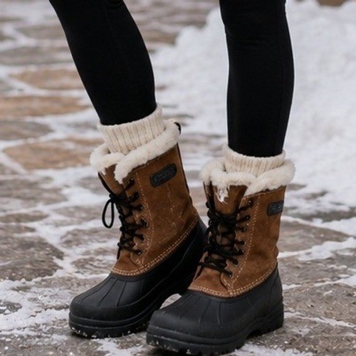Kamik waterproof brown - brown, suede