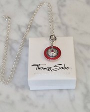 Thomas Sabo Rare & Retired UFO Flying Saucer Pendant, Charm Carrier & 90cm Chain