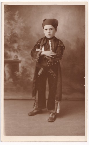 1933 rppc postcard young boy - rppc,