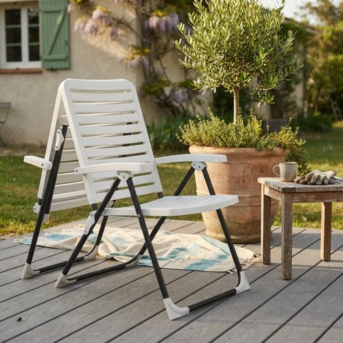 Outdoor folding garden chairs - garden,