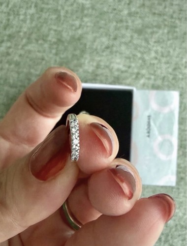 Pandora sparkling huggie hoop - pandora,