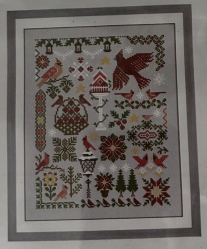 Bird geometry cross stitch - bird,
