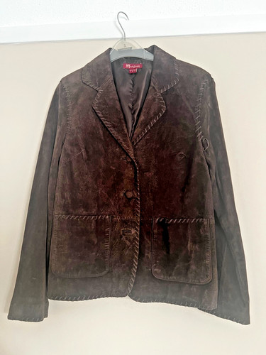 Vintage monsoon brown suede - vintage,