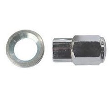 1x Classic Wolfrace Style Wheel Nut, Land Rover M16x1.5 Discovery  21mm Shank