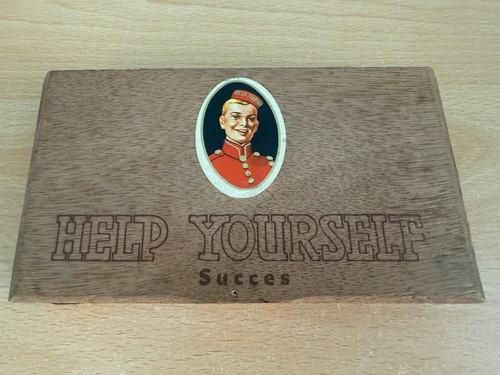 Vintage antique wooden cigar