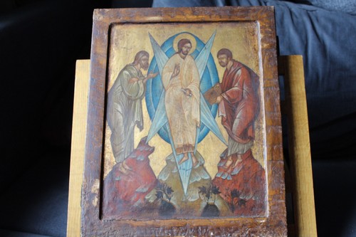 Antique russian orthodox icon - antique,