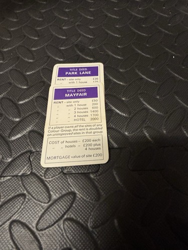 Monopoly title deed spares - monopoly,