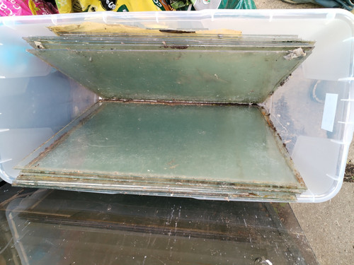 Used greenhouse glass - greenhouse,