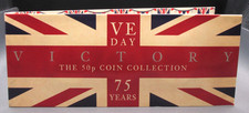 2020 IOM BU 50p Isle of Man VE Day VICTORY 75th Anniversary 7-Coin Set