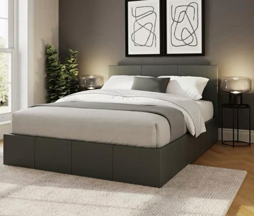 Argos double grey upholstered - argos,