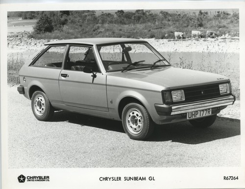 Chrysler sunbeam motor car - gl,