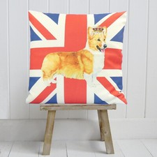 Corgi Union Jack Cushion Cover