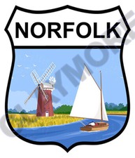 NORFOLK car sticker camper van
