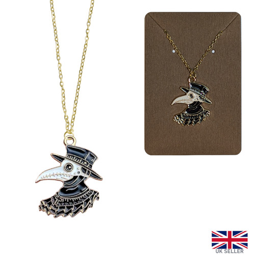 Plague doctor necklace - plague, skull