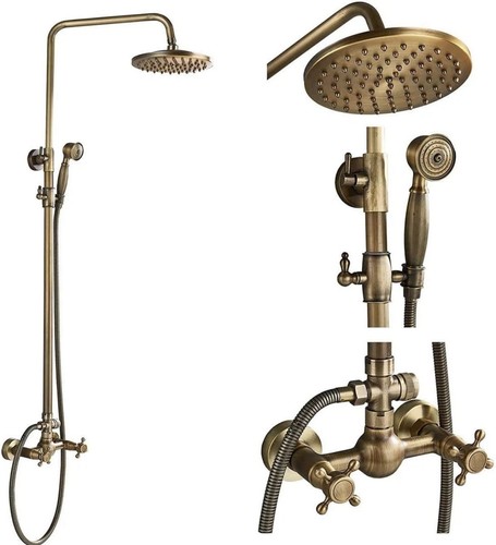 Antique brass shower - antique,
