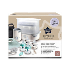 Tommee Tippee Complete Feeding Set with Electric Steam Steriliser 12 Piece