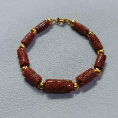 Vintage italian red - coral, bead