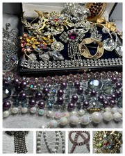 Job Lot Vintage Austrian Crystal Jewellery Incl.Aurora Borealis,Austrian Crystal
