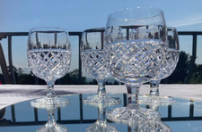 vintage set 4 cut crystal