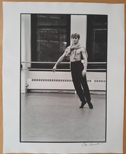 EVE ARNOLD ORIGINAL SIGNED and dedicated photograph of Mikhail Baryshnikov 1987
