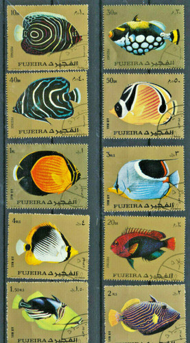 Tropical fish stamps fujeira - stamps,