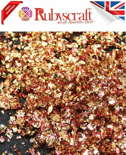Gold red mix flakes 1 - 1, gram
