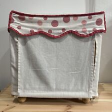 Bedside Unit Table Cabinet Cupboard Canvas Kids Child Children’s Bedroom Pink CR