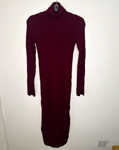 Zara knit burgundy ribbed - knit,