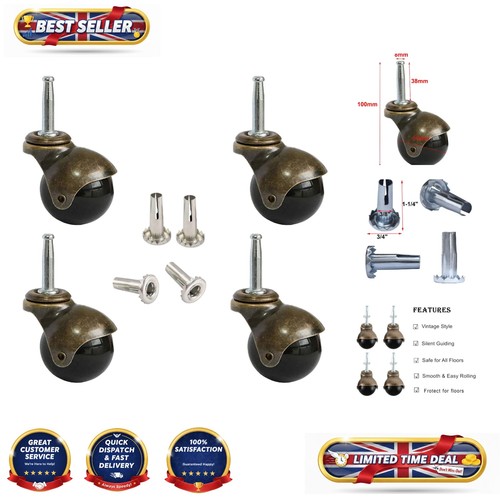 Vintage swivel caster wheels - vintage,