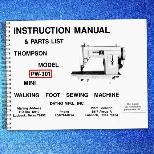 Thompson 301 walking foot - thompson,